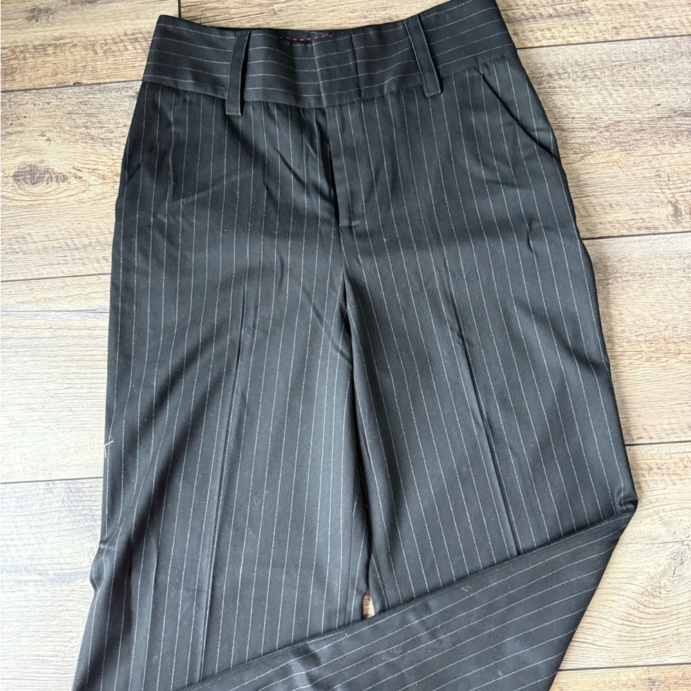 Alice + Olivia Black and White Striped Garment